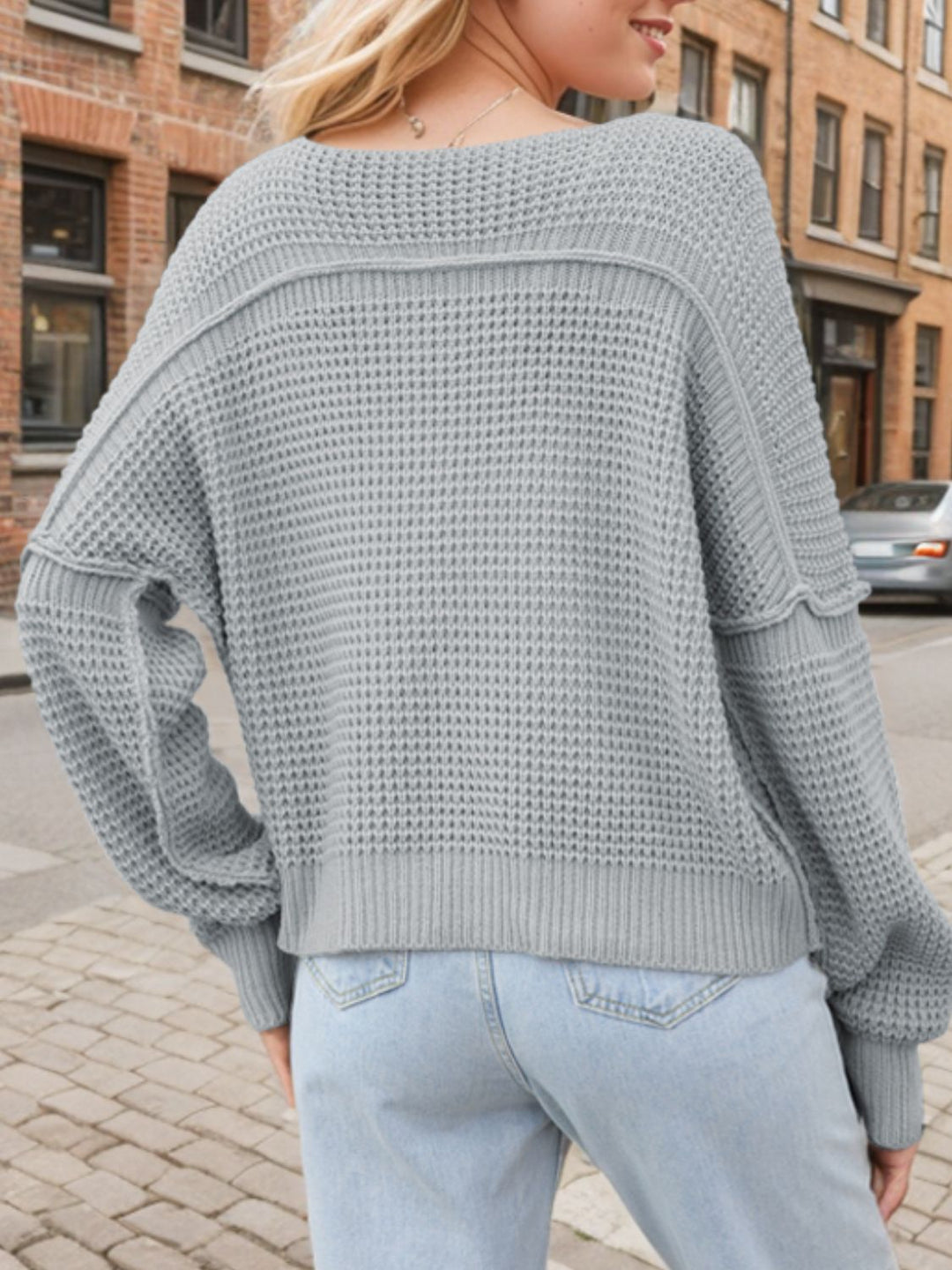 Schicker Pullover mit V-Ausschnitt für Damen