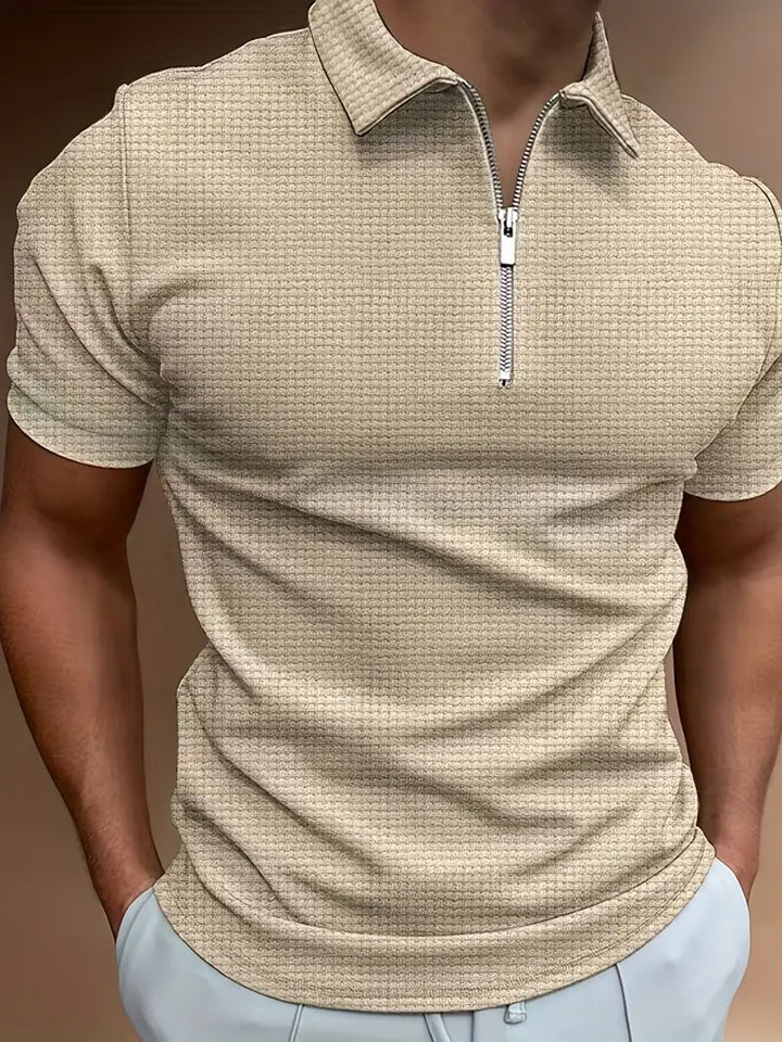 Reißverschluss-Poloshirt für Herren