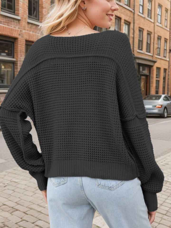 Schicker Pullover mit V-Ausschnitt für Damen