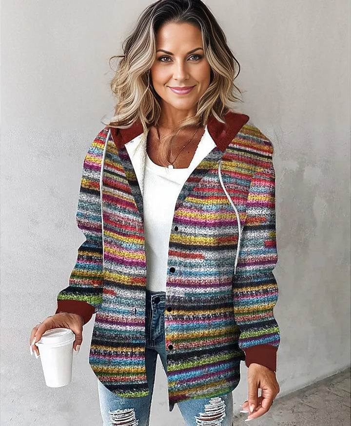 Bunte Print-Jacke für Damen