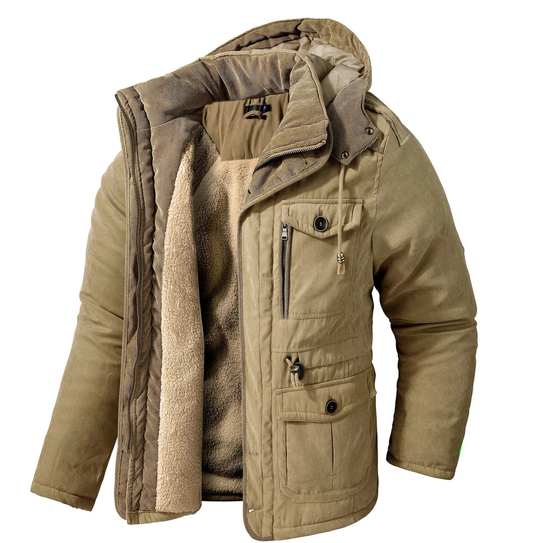 Winterjacke mit mehreren Taschen für Herren