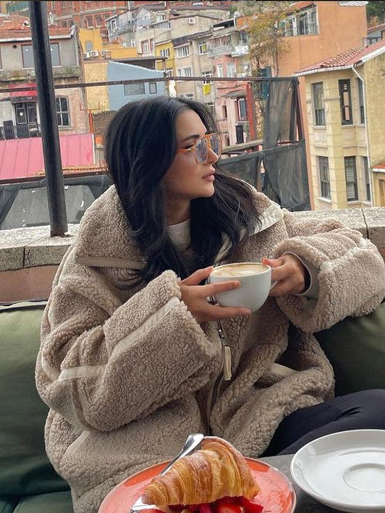 Winterjacke mit Reißverschluss für Damen