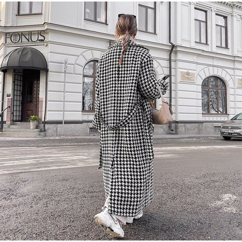 Trenchcoat für Damen mit Glencheck-Muster