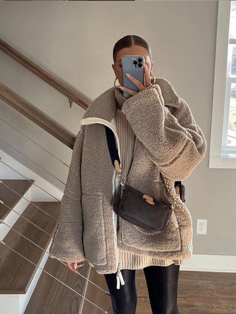 Winterjacke mit Reißverschluss für Damen