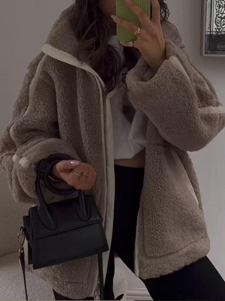 Winterjacke mit Reißverschluss für Damen
