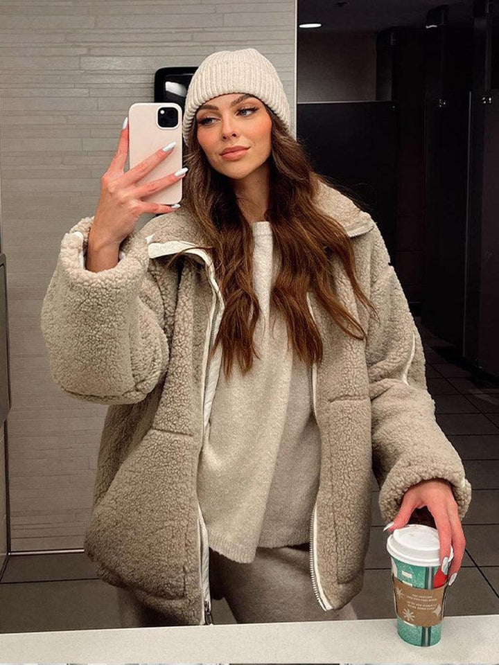 Winterjacke mit Reißverschluss für Damen