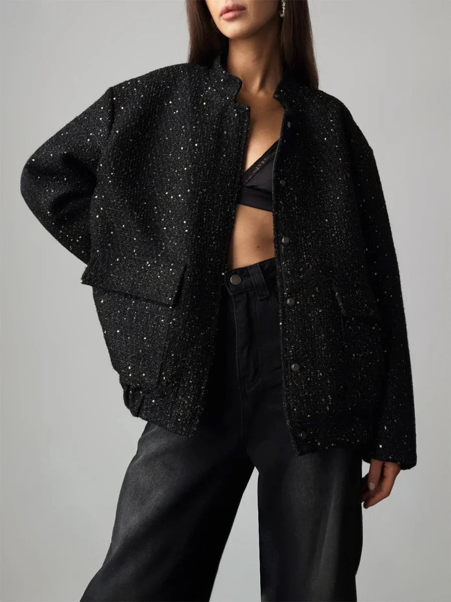 Damen-Glitzerjacke