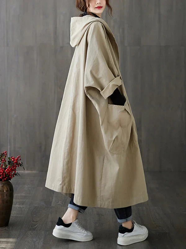 Trenchcoat mit Kapuze für Damen