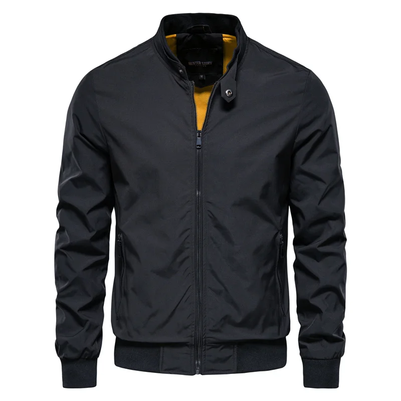 Herren-Mid-Season-Jacke mit Stehkragen