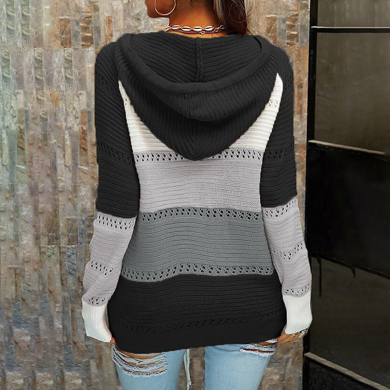 Damen-Kapuzenpullover mit Spitze