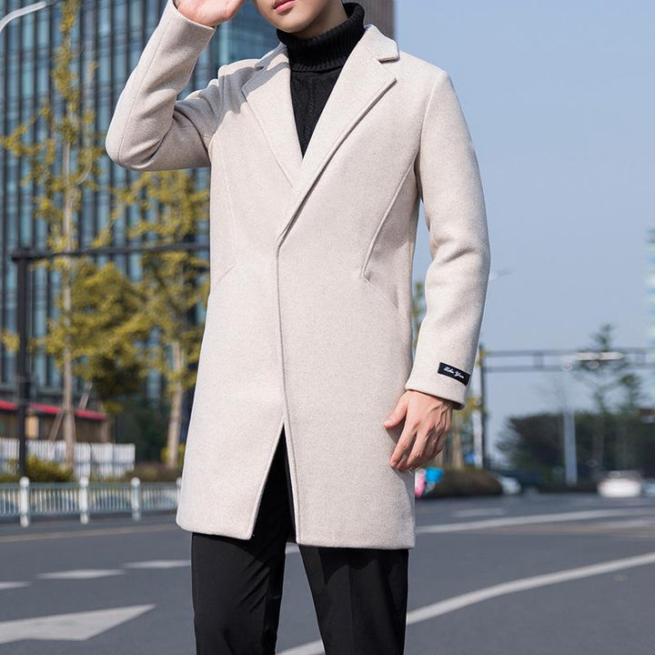 Herren-Trenchcoat mit Reverskragen und Seitentaschen