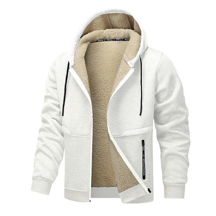 Herren Jacke mit Kapuze und Kordelzug