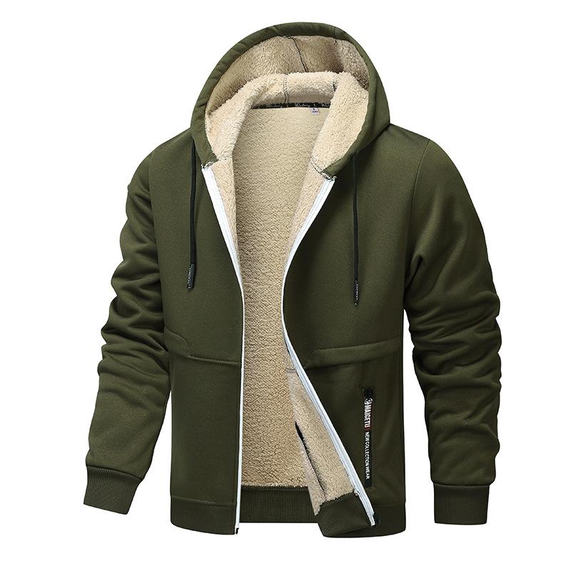 Herren Jacke mit Kapuze und Kordelzug