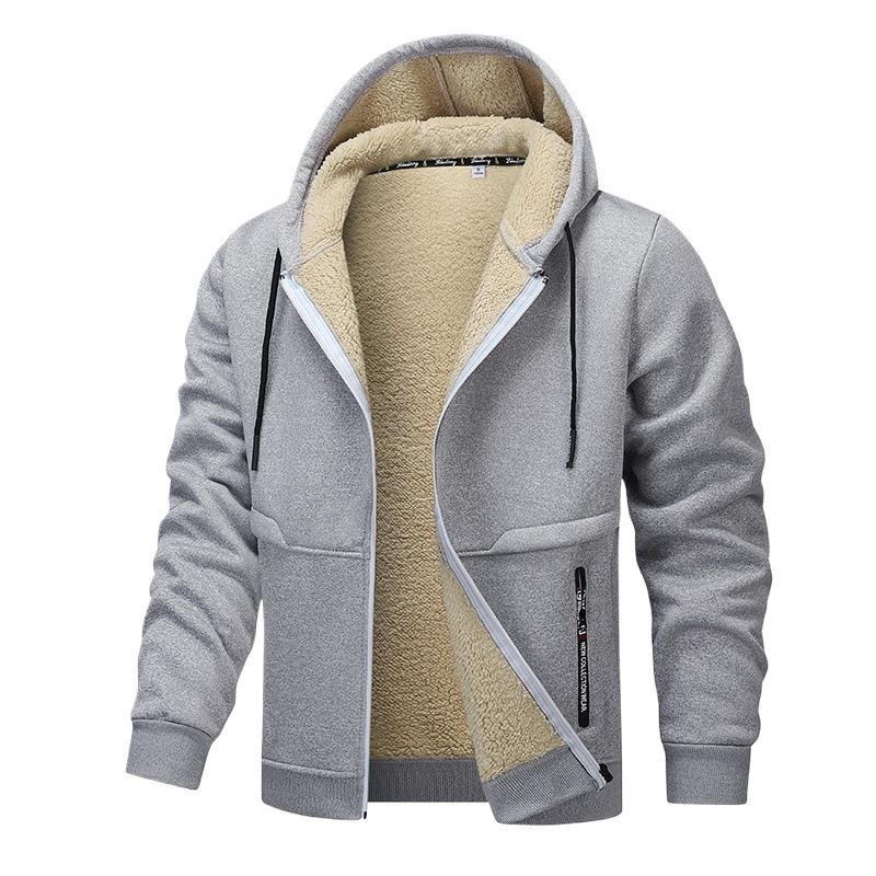 Herren Jacke mit Kapuze und Kordelzug