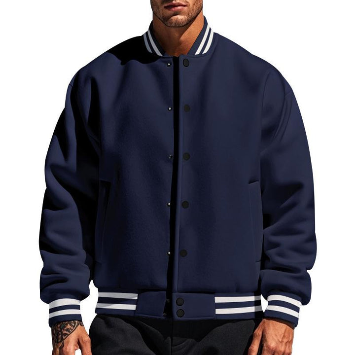 Herren Baseballjacke mit Stehkragen