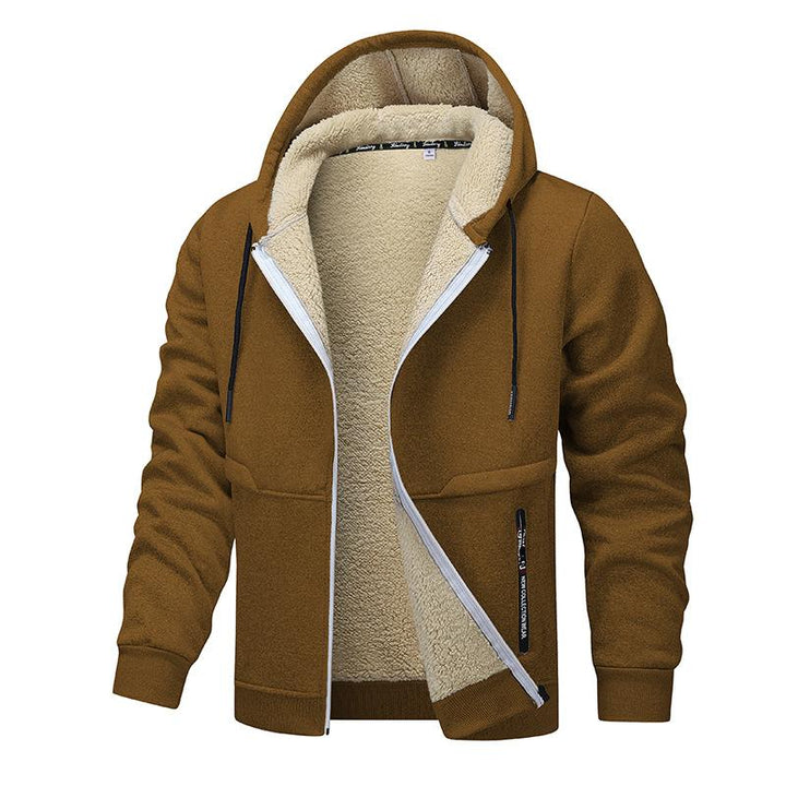 Herren Jacke mit Kapuze und Kordelzug