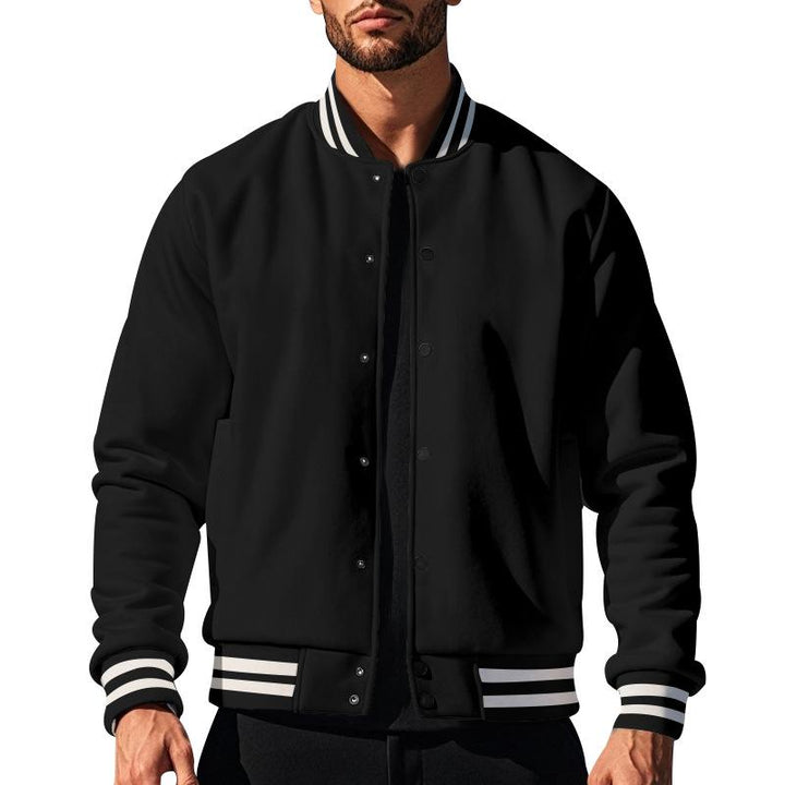 Herren Baseballjacke mit Stehkragen