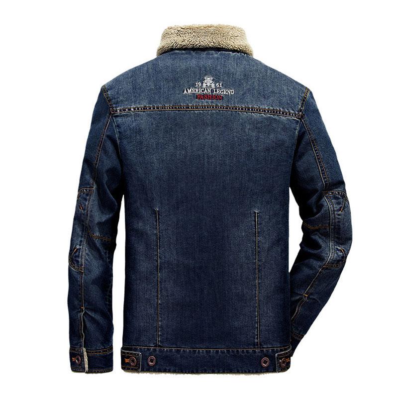 Herren Jeansjacke mit Reverskragen