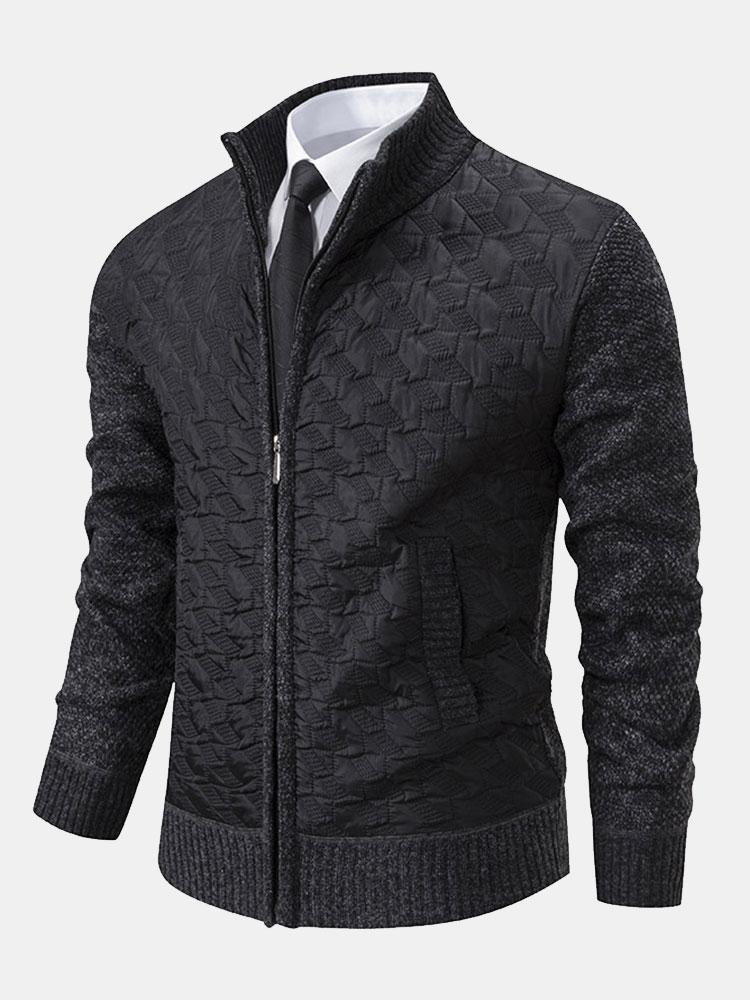 Gemusterter Strickpulli für Herren