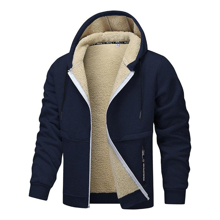 Herren Jacke mit Kapuze und Kordelzug