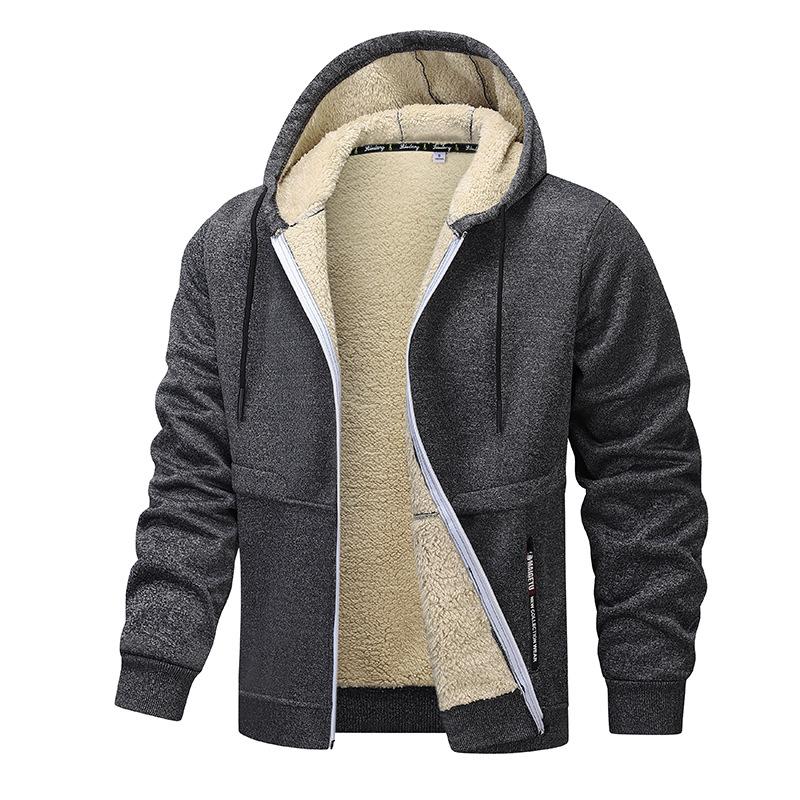 Herren Jacke mit Kapuze und Kordelzug