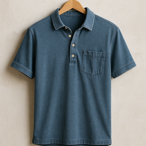 Lässiges Vintage-Polohemd für Männer