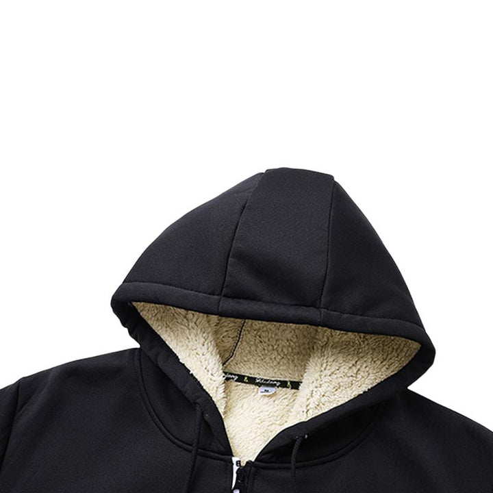 Herren Jacke mit Kapuze und Kordelzug