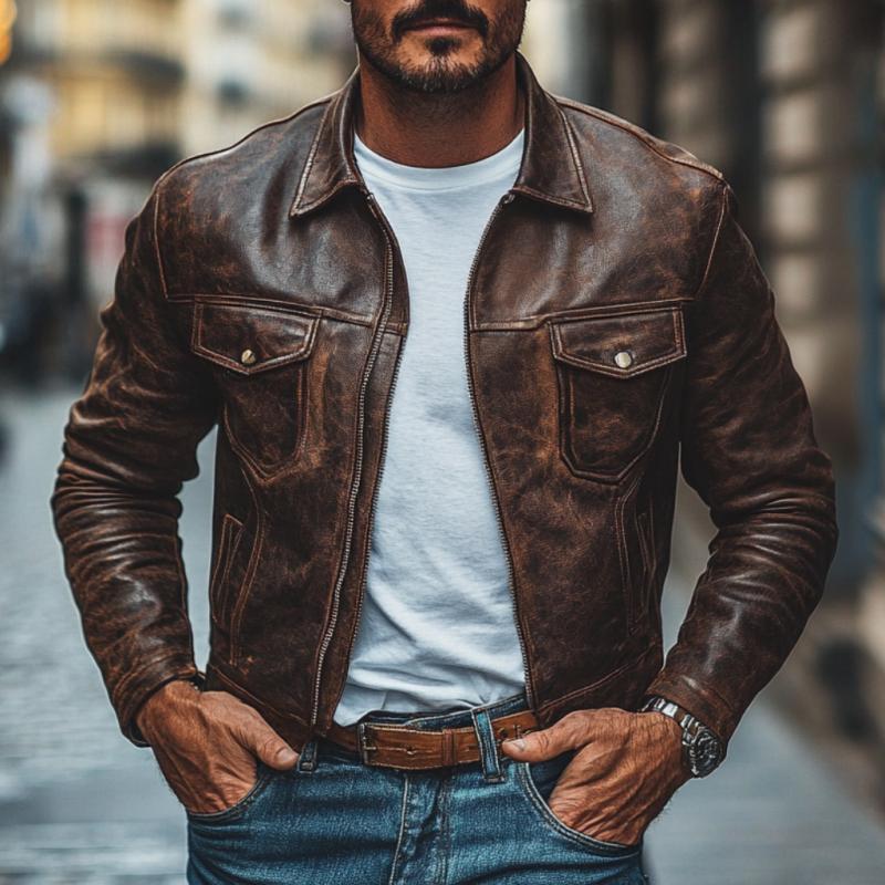Stylische Multi-Pocket-Jacke für Herren