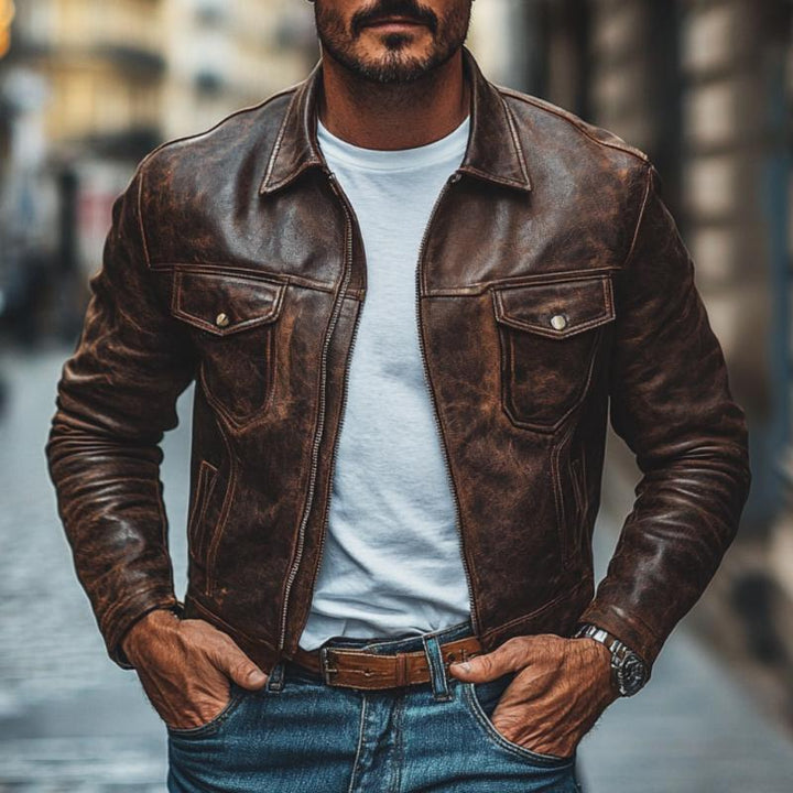 Stylische Multi-Pocket-Jacke für Herren