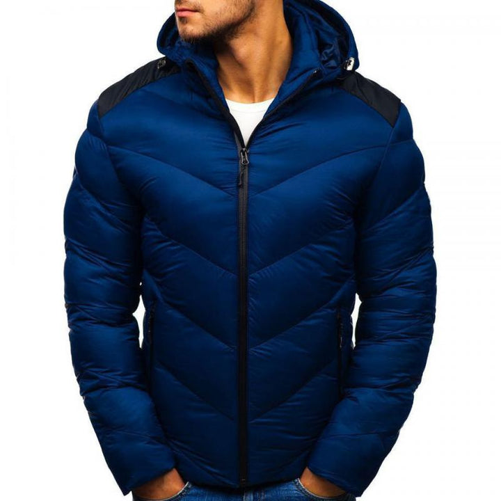 Herrenjacke mit Vollem Reißverschluss und Polsterung