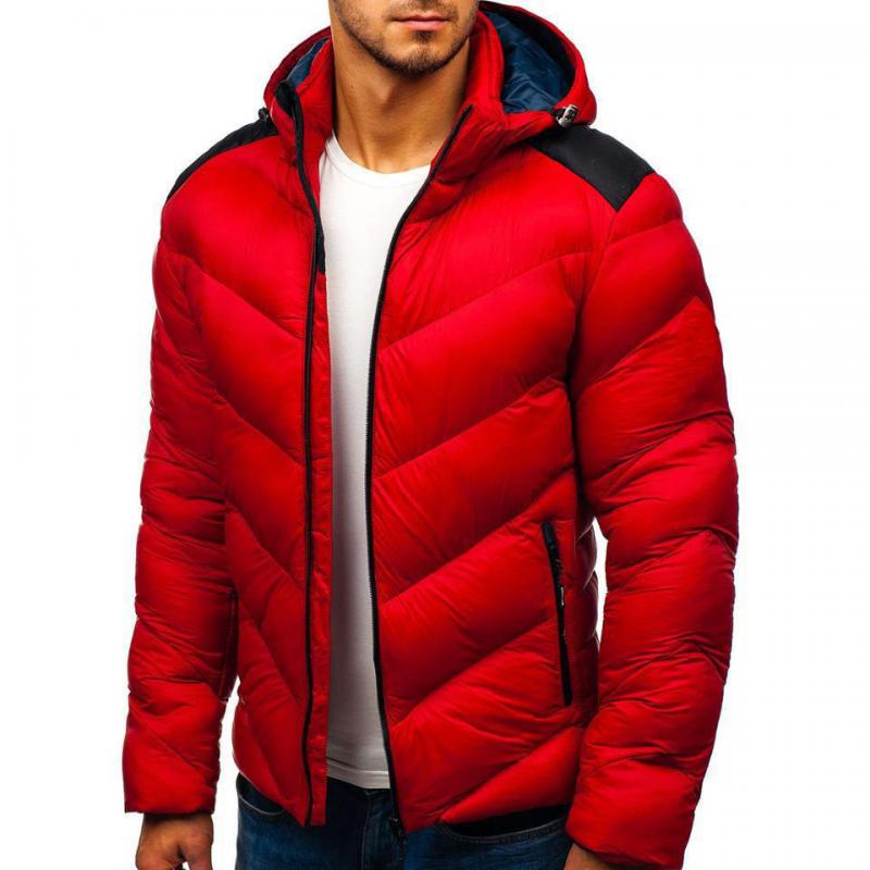 Herrenjacke mit Vollem Reißverschluss und Polsterung