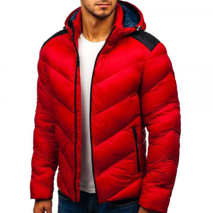 Herrenjacke mit Vollem Reißverschluss und Polsterung