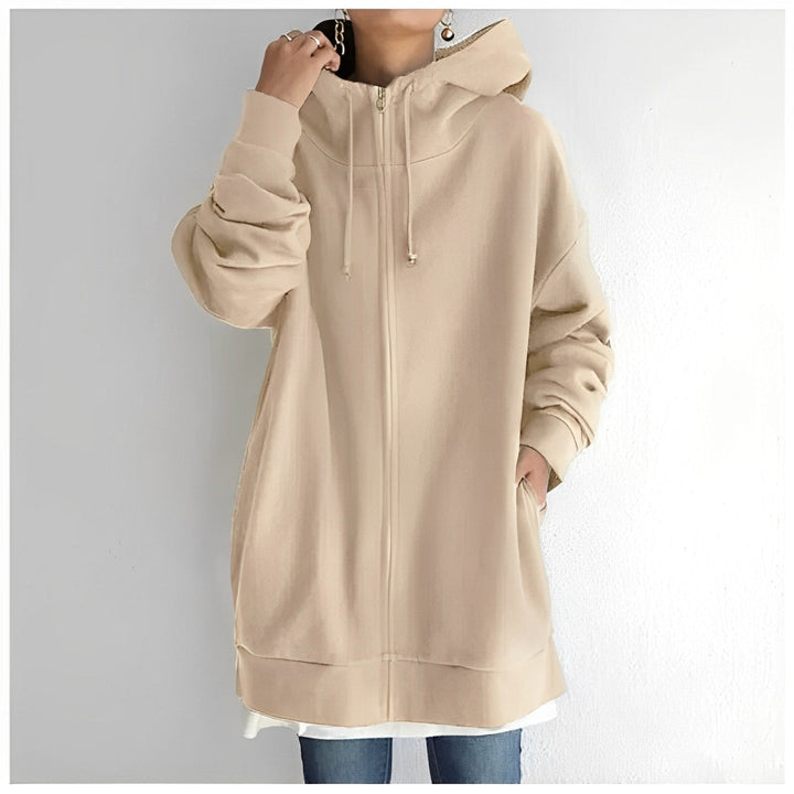 Lange Kapuzenjacke für Damen