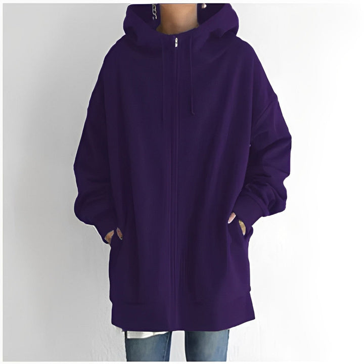 Lange Kapuzenjacke für Damen