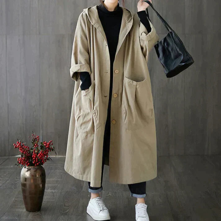 Trenchcoat mit Eingrifftaschen für Damen